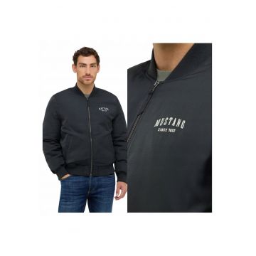 Jacheta Barbati -  Style Byron - Regular Fit - Decolteu In V - Fermoar - Caldura Si Confortabila - Maneci Lungi - Poliester - 2XL INTL - Negru