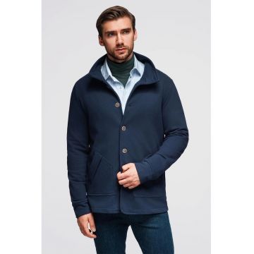 Jacheta cu buzunare laterale - Bleumarin
