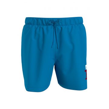 Pantaloni scurti de baie cu monograma - Albastru