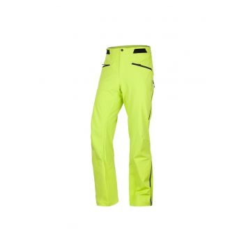 Pantaloni softshell de schi 3L BURT pentru bărbați - Verde lime