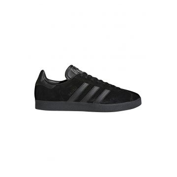 Pantofi sport din piele intoarsa cu garnituri din piele ecologica Gazelle - Negru/Negru stins