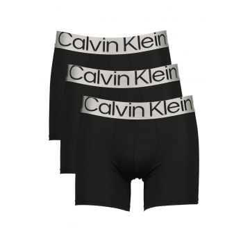 Set de boxeri cu banda logo in talie - 3 perechi - Negru/Gri