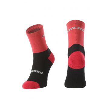 Sosete Ciclism  LOONY MID - M - negru-rosu