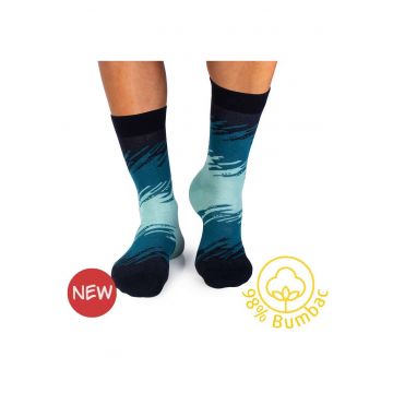 Sosete cu 98% Bumbac Tuse Artistice - Verde