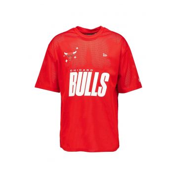 Tricou din bumbac Chicago Bulls NBA - Alb optic/Rosu vermillion