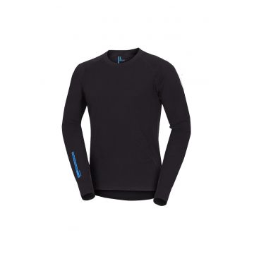 Tricou merino pentru bărbați - strat de bază ED - Negru