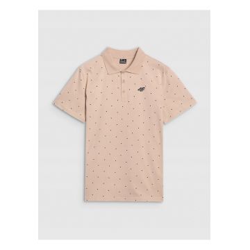 Tricou polo barbati  bej - 100% bumbac