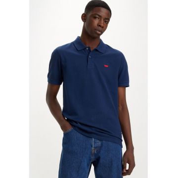 Tricou polo slim fit Housemark - Bleumarin