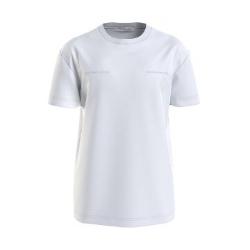 Tricou regular fit cu imprimeu logo - Alb optic
