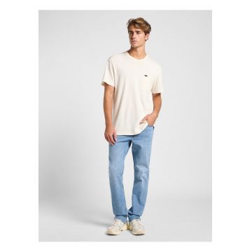 Blugi Barbati -  Brooklyn Straight - Straight Fit - Talie Inalta - Fermoar - Lungi - 5 Buzunare - Bumbac - W32-L30 US - Albastru