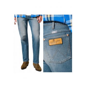 Blugi Barbati -  Colt - Straight Fit - Talie Medie - Fermoar - Lungi - 5 Buzunare - Bumbac - W33-L32 US - Albastru