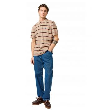 Blugi Barbati -  Frontier - Straight Fit - Talie Medie - Fermoar - Lungi - 5 Buzunare - Bumbac - W33-L32 US - Albastru