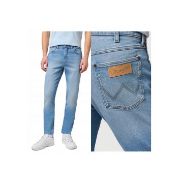 Blugi Barbati -  Larston - Slim Fit - Talie Medie - Fermoar - Lungi - 5 Buzunare - Bumbac - W36-L36 US - Albastru