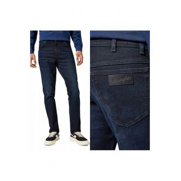 Blugi Barbati -  Texas Slim - Slim Fit - Talie Medie - Fermoar - Lungi - 5 Buzunare - Bumbac - W31-L32 US - Albastru