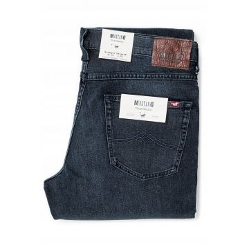 Blugi Barbati -  Tramper Tapered - Slim Fit - Talie Medie - Fermoar - Lungi - 5 Buzunare - Bumbac - - Albastru