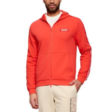 Bluza cu fermoar EA7 TRAIN LOGO SERIES MAN  HOODIE FZ CO PL TAPE