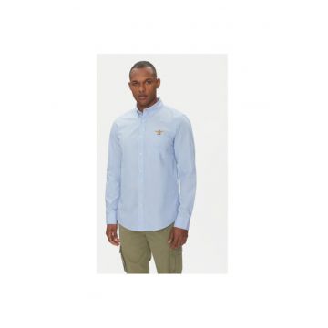 Camasa barbati  251CA1277CT3532 - Bumbac - Albastru - Albastru