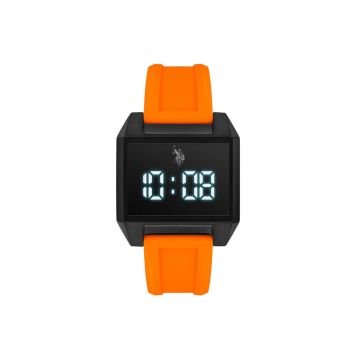 Ceas pentru barbati  diametru carcasa 42 mm - 3 ATM - Portocaliu