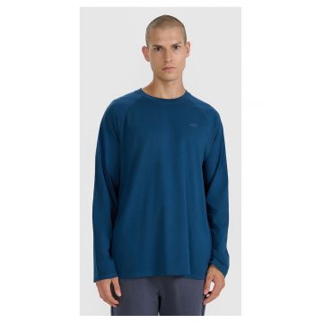 Hanorac barbati -  oversize - albastru - maneca lunga