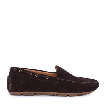 Mocasini barbati Benvenuti maro din piele intoarsa 909bm7617vm