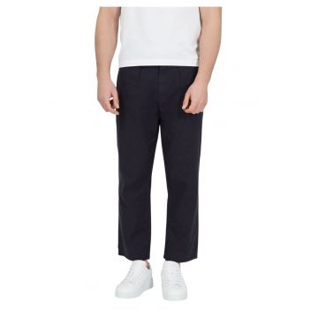 Pantaloni barbati  Bruno bleumarin drepti din material W32