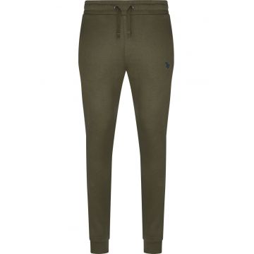 Pantaloni Barbati  NIKY Khaki cu Talie Elastica si Buzunare Profunde - Kaki