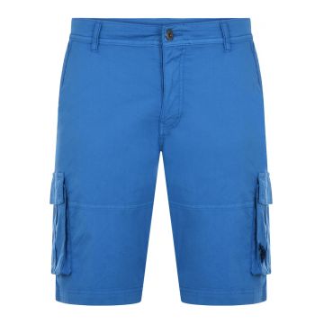 Pantaloni scurti barbati  bumbac/elastan - albastru