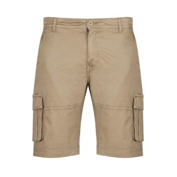 Pantaloni scurti barbati -  bumbac/elastan - Bej