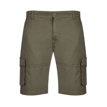 Pantaloni scurti barbati -  bumbac/elastan - kaki