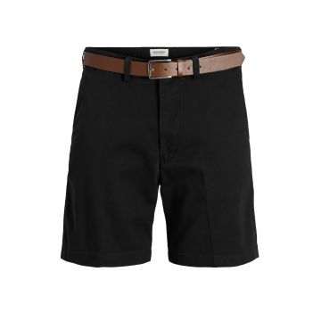 Pantaloni scurti barbati Jack Jones - 12269368 - Bumbac/Bumbac - Maro - Negru