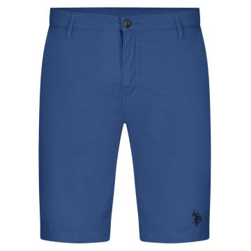 Pantaloni scurti barbati - U.S. Polo bumbac/elastan - Albastru