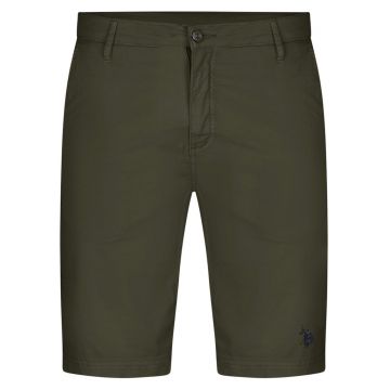 Pantaloni scurti barbati - U.S. Polo bumbac/elastan - Kaki