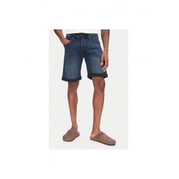 Pantaloni scurti din denim barbati Jack Jones - 12269608 - Bumbac/Poliester reciclat - Negru - Albastru