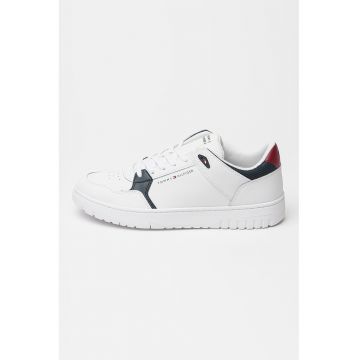 Pantofi sport cu insertii din piele Core Lite - Negru/Alb optic