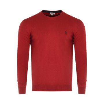Pulover barbati  bumbac/casmir - rosu