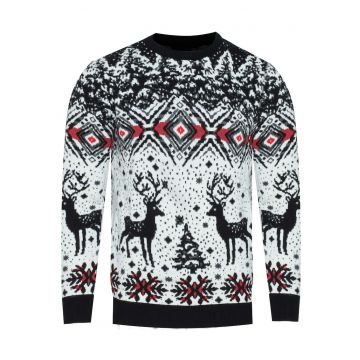 Pulover barbati -  model 2310 - negru - Craciun