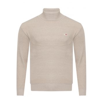 Pulover barbati -  S8516 - bej - material moale - croiala confortabila