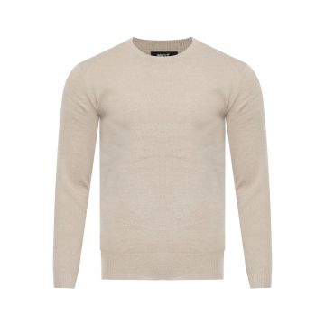 Pulover barbati -  S8755 - bej - material moale - confortabil