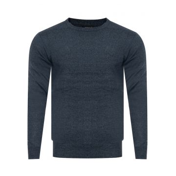 Pulover barbati -  S8755 - bleumarin - material moale