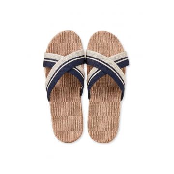 Sandale  pentru barbati - din in - respirabile - bleumarin