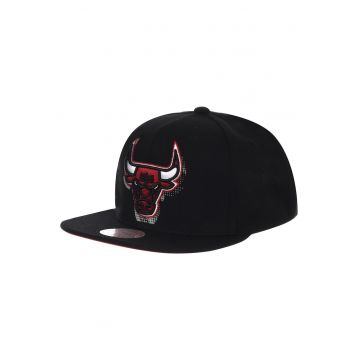 Sapca Baseball Barbati -  Big Face 7.0 Snapback Bulls - Reglabila - Stilata Si Confortabila - Ideala Pentru Uz Zilnic - Rezistenta - Cu Logo Imprimat - Marime Universala - Negru