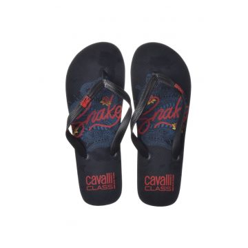 Slapi barbati -  D001078-B001 - negru/rosu