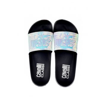 Slapi barbati -  negru-argintiu