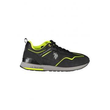 Sneakers barbati -  50% Poliester - 50% Poliuretan - Negru - 23454 - Negru