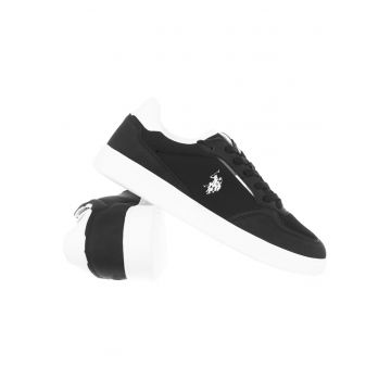 Tenisi barbati -  BYRON004-BLK - negru - material sintetic - material textil