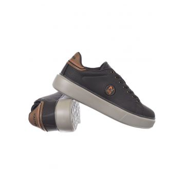 Tenisi barbati  CAYENNE - maro-gri - material sintetic-textil - inchidere cu sireturi - talpa cauciuc