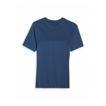 Tricou Antrenament Barbati  Slim Fit - Uscare Rapida - Denim - S-XL