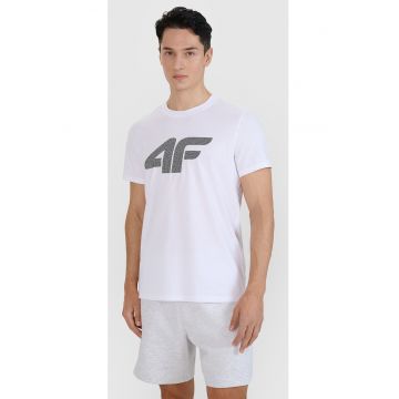 Tricou Barbati  Alb - Imprimeu Casual-Sport - 100% Bumbac - S-3XL - Confortabil si Durabil