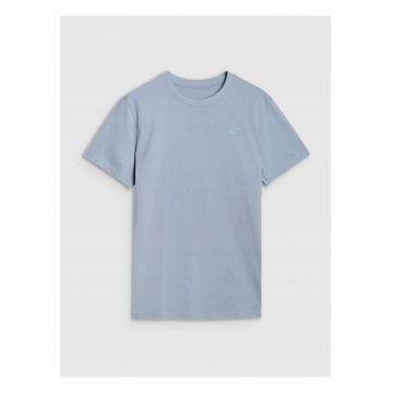 Tricou barbati  albastru - regular fit - 100% bumbac