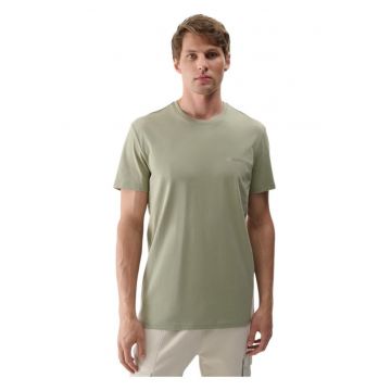 Tricou barbati  bumbac organic - croiala regulata - decolteu rotund - culoare unica
